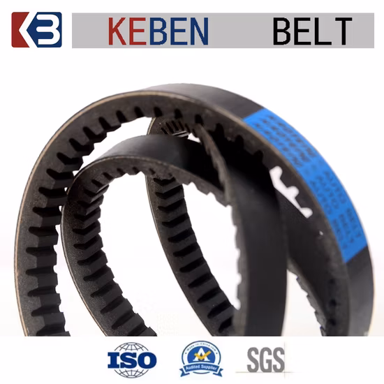 Correia triangular dentada AV Automóvel Ventilador de ar condicionado Correia de transmissão de máquinas de construção industrial
