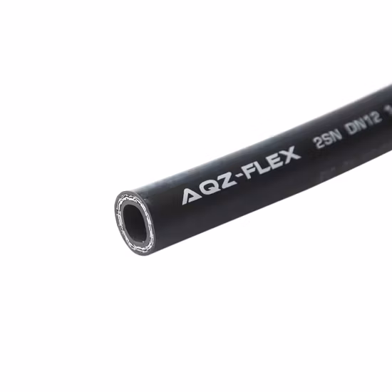 Ugw En856 4 Fios Espiral Mangueira Hidráulica 4sh Conjunto de mangueira de borracha Conexões de extremidades macho/fêmea